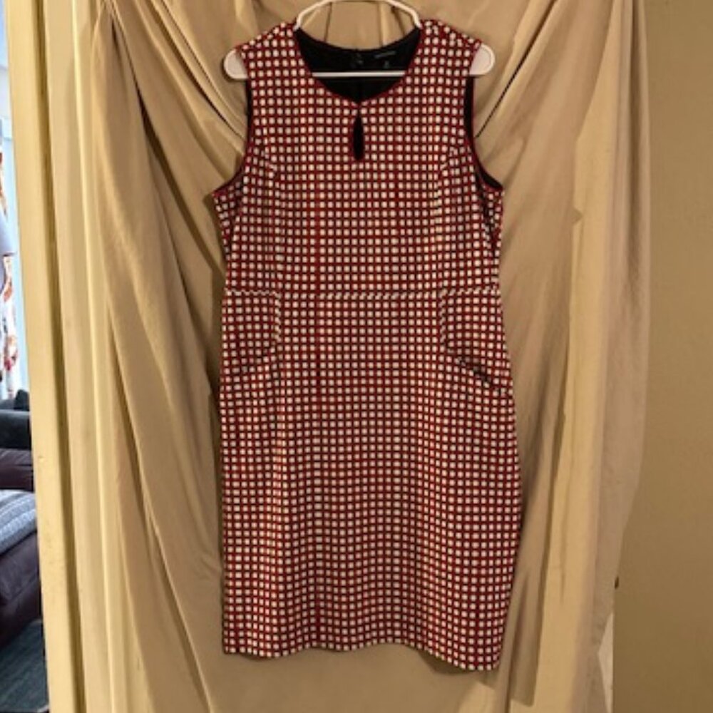 Lands' End Red and White Checkered Dress